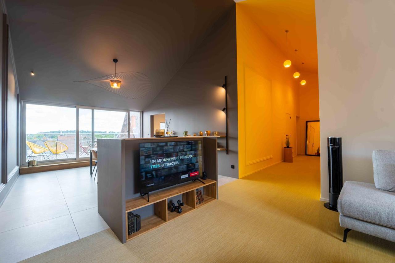 Luxury Penthouse & Terrace - Mons City Center Exterior foto