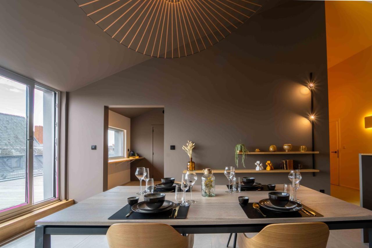 Luxury Penthouse & Terrace - Mons City Center Exterior foto